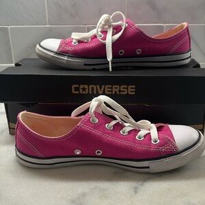 NWT -Converse All Star Pink Canvas Sneakers